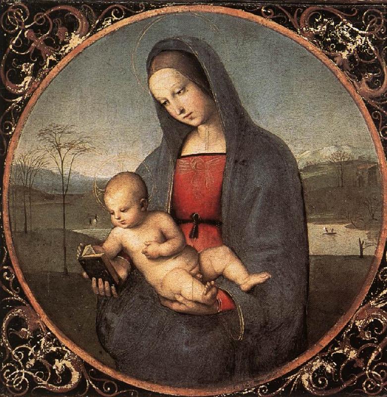 Madonna with the Book (Connestabile Madonna)  dy, RAFFAELLO Sanzio